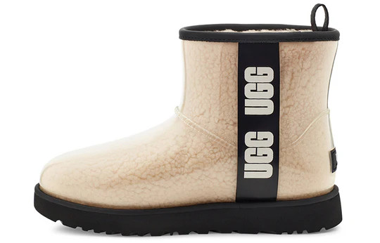 (WMNS) UGG CLASSIC CLEAR MINI Snow boots 'Black' 1113190-NBLC | KICKS CREW