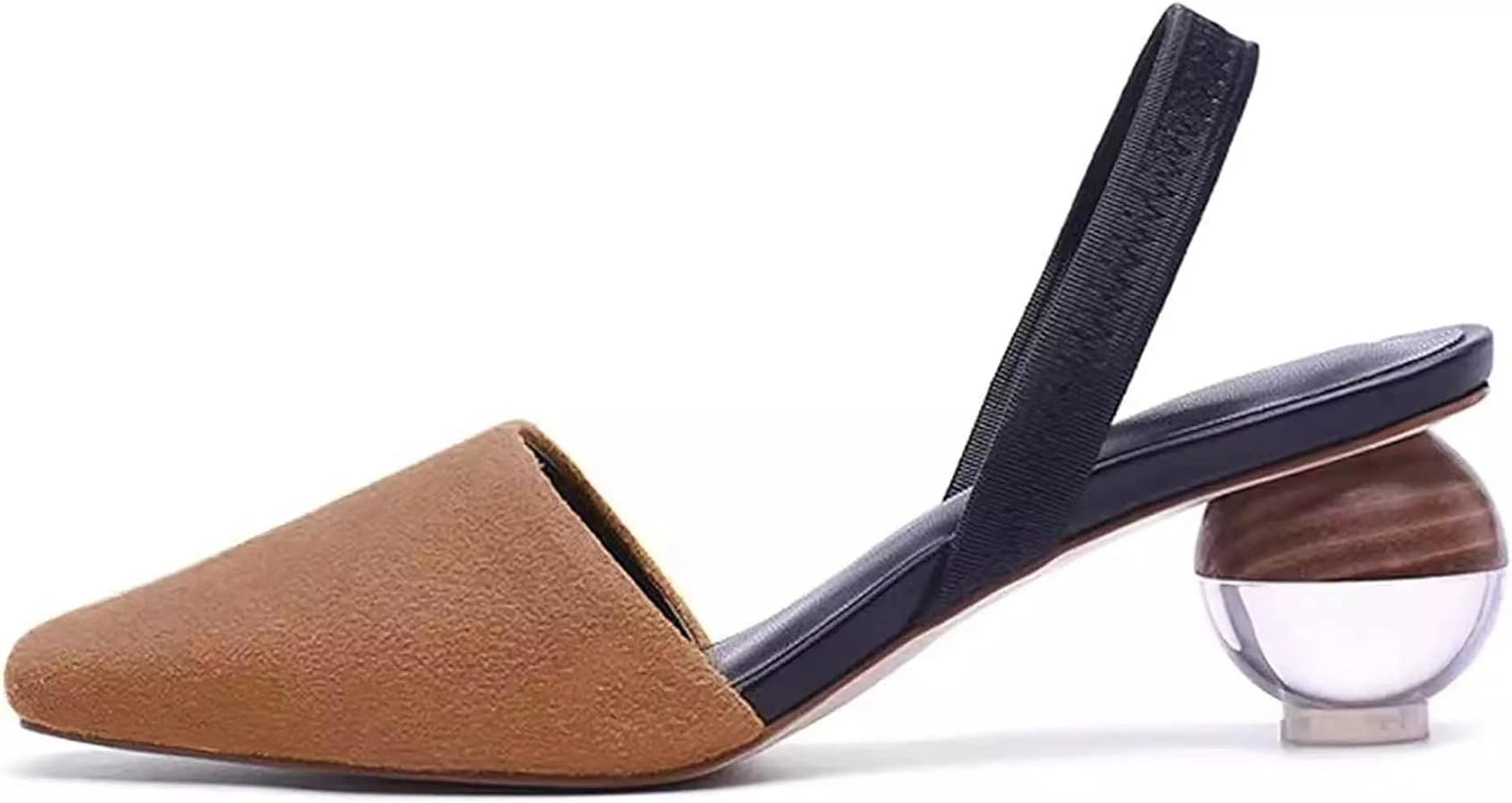 Axellion Mule Slipper for Women, Abnormal Heel Sandals Round Toe Mule Shoes Spherical Sandal Slid... | Amazon (US)