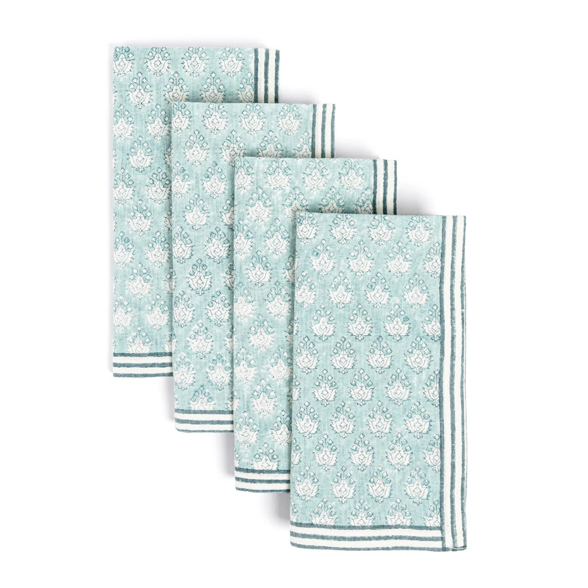 over&back Hand-Blocked Napkins, Set of 4 | Wayfair North America