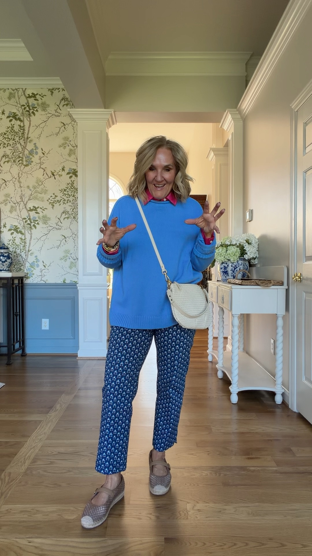 Saw this sudoku packing method and knew I needed to give it a go. I put this travel council together for a work conference, spring, European travel, a week of events with family, or you can just get some really great spring outfit idea ideas. Mostly from Talbots with a really great spring sale going on right now.
Sizes are noted below
Poplin blazer 10 petite
Poplin khaki pants 8 (I wish I had bought the 8 petite, I’ll hem them) 
White blouse size small
Twill jacket medium petite 
Blue patterned pants 8 petite 
Blue sweater large 
Denim popover medium petite 
Satin blouse med petite 
Green pants 8 petite 

Travel capsule work conference spring travel European travel 


#LTKTravel #LTKSaleAlert #LTKOver40