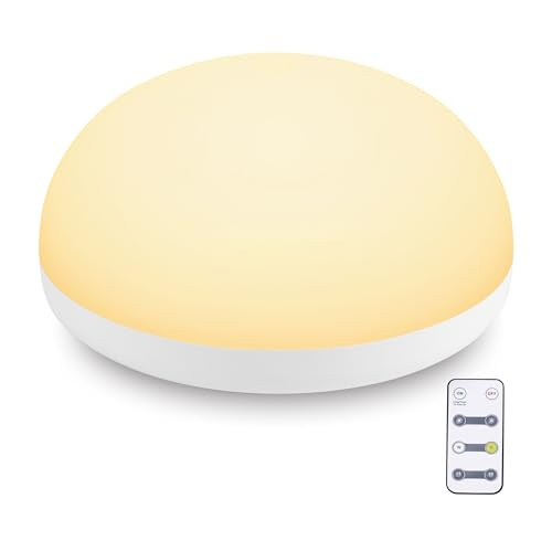 LEDIKON Baby Night Light,Touch Control Night Light for Baby Nursery with Remote and Timer - Rechargeable and Portable Night Light for Breastfeeding,Dimmable Nursery Light with 2 Color Modes | Amazon (US)
