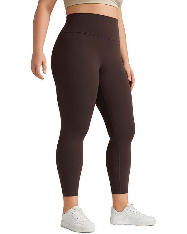 CRZ YOGA Butterluxe Plus Size Leggings for Women 25 Inches - High Waisted Buttery Soft Spandex Wo... | Amazon (US)