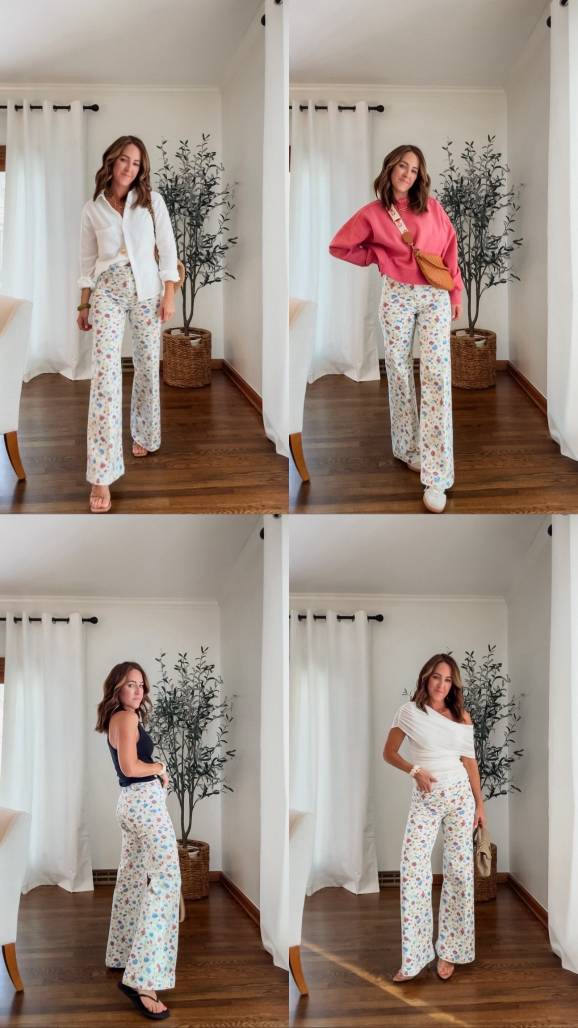 Floral jeans 4 ways. 
Spring/vacation/ summer MUST!!
So pretty. TTS. 25 regular here. 


#LTKSeasonal #LTKmomlife #LTKootd