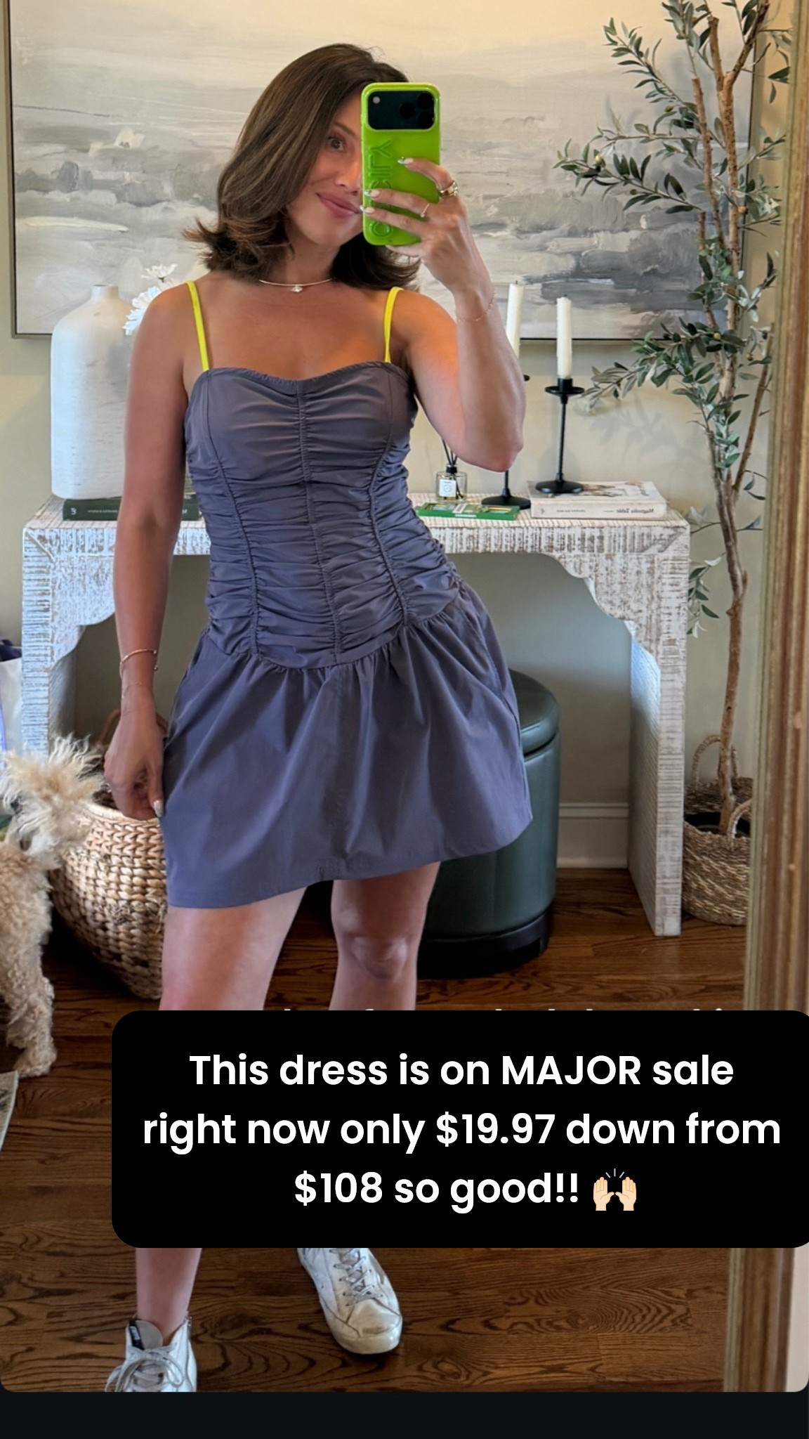 FYIII Anthropologie is having such a major sale on sale rn!! (Extra 50% off in cart) I love when I get something and then can share when it drops even MORE on sale with you guys! Xox #sale #tennisdress #anthropologie