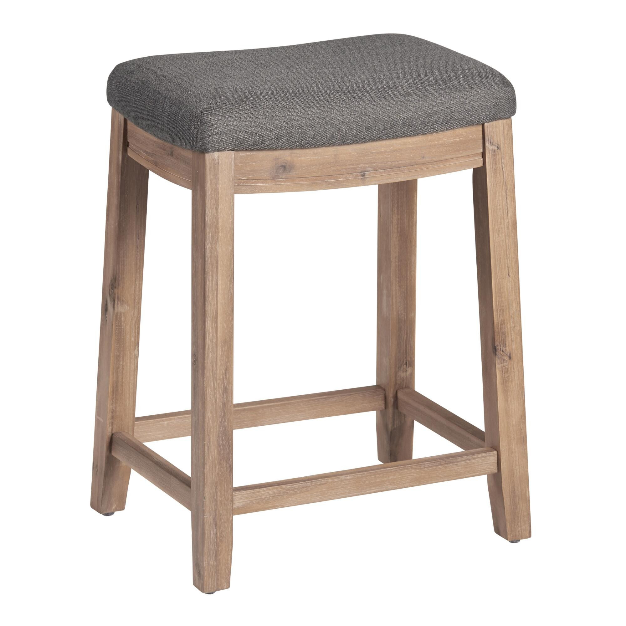 Backless Laila Upholstered Counter Stool | World Market