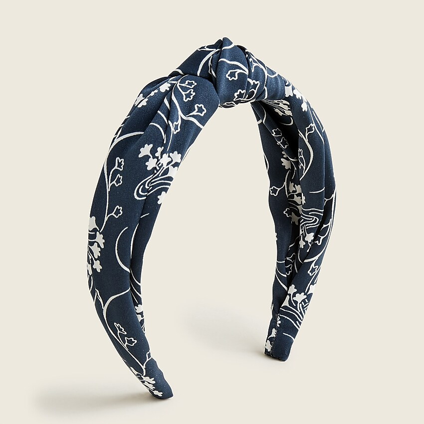 Knot headband in swirl floral | J. Crew US