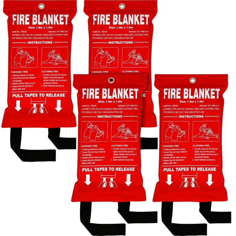 SITERWELL Fire Blanket , Fiberglass Fire Suppression Blanket for Emergency Surival，Emergency Bl... | Walmart (US)