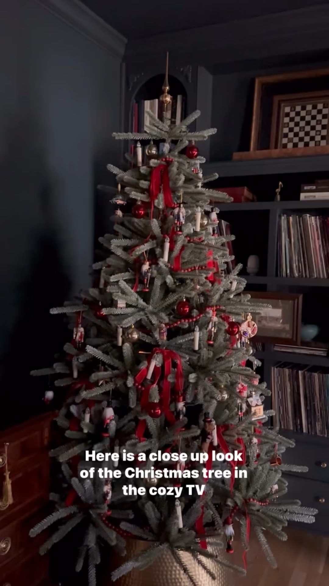 Sharing a close up of my traditional classic Ralph Lauren inspired Christmas tree. Red velvet bows, nutcrackers, candles, wood beads and simple ornaments. 

#LTKFindsUnder50 #LTKHoliday #LTKHome
