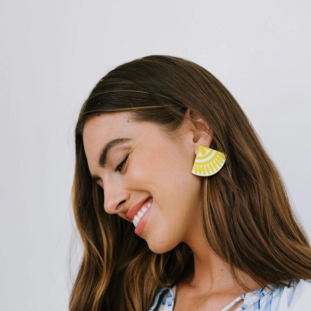 Lime Tile Earrings | Sunshine Tienda