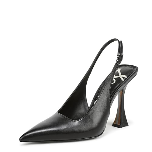 Sam Edelman Women's Odette Pump, Black Smooth Leather, 8.5 | Amazon (US)