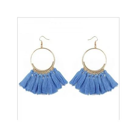 Nicesee Boho Round Circle Tassel Drop Earrings For Women | Walmart (US)