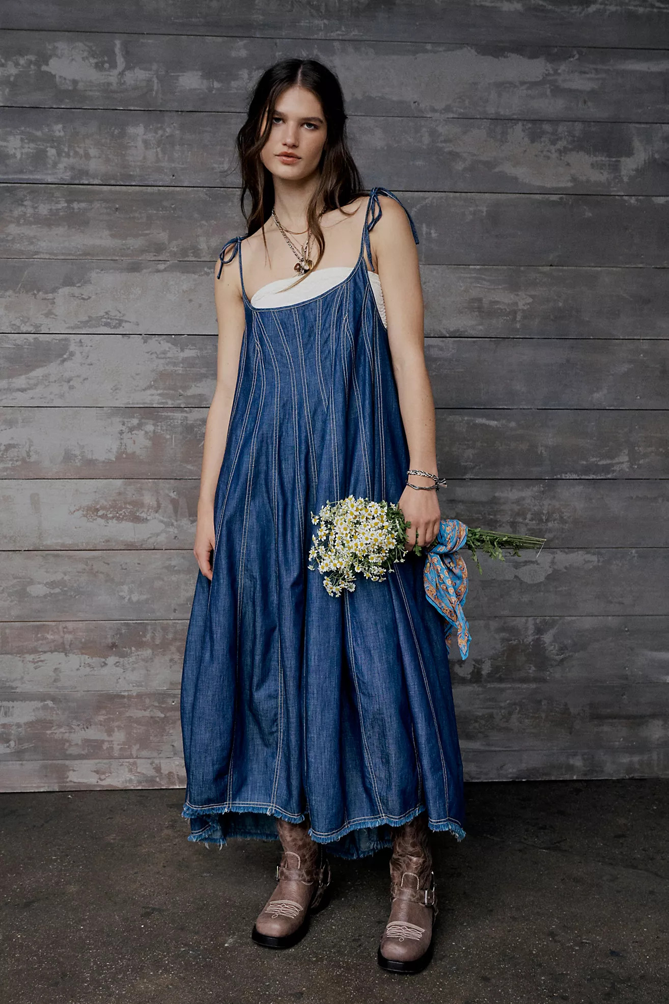 Denim Dreams Midi Dress | Free People (Global - UK&FR Excluded)