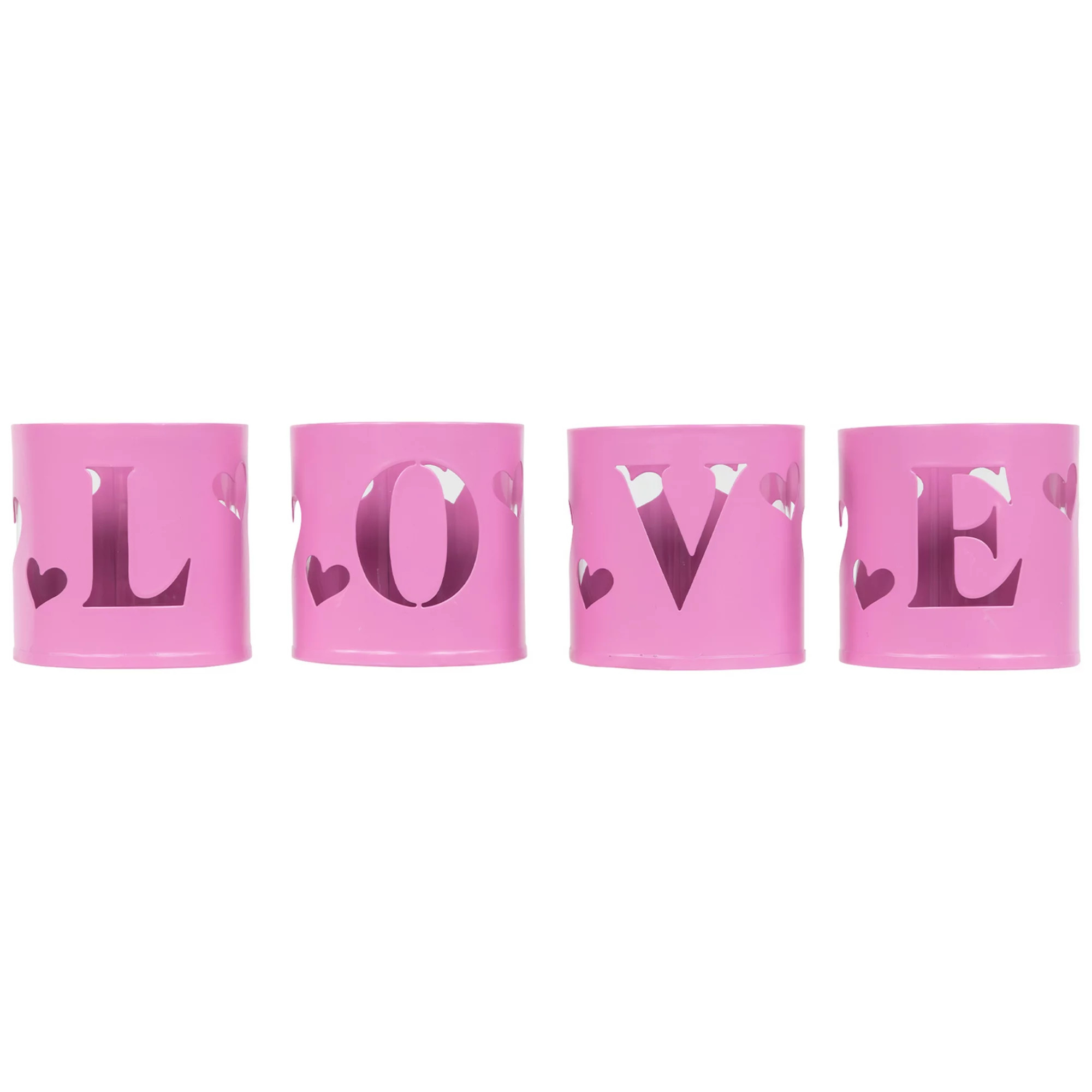 Northlight 4-Piece Love Valentine's Day Metal Votive Candle Holders | Kohl's