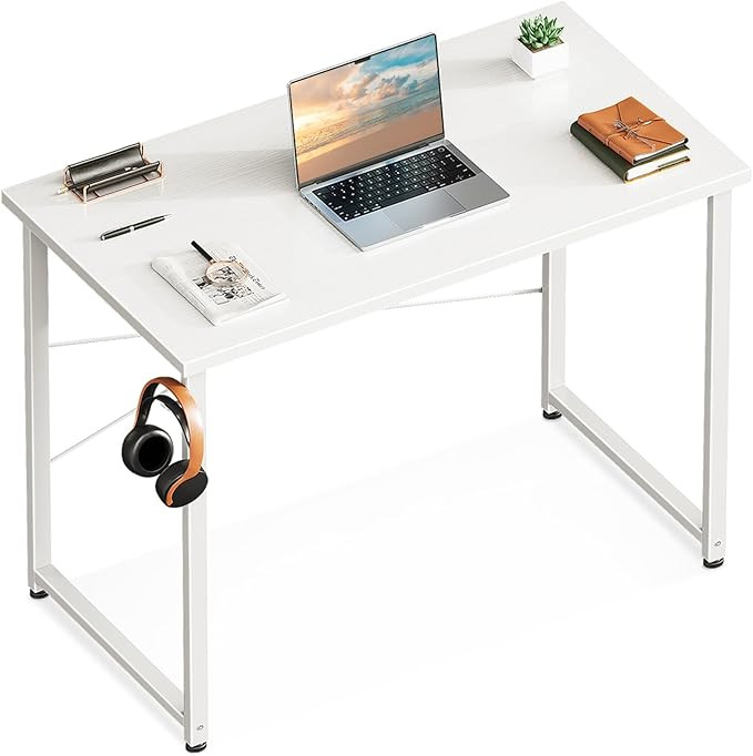 Casaottima 32 Inch Small Computer Desk for Home Office, Study Writing Table for Small Spaces, Sim... | Amazon (US)