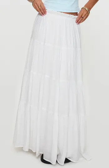 Princess Polly Mya Tiered Maxi Skirt | Nordstrom | Nordstrom