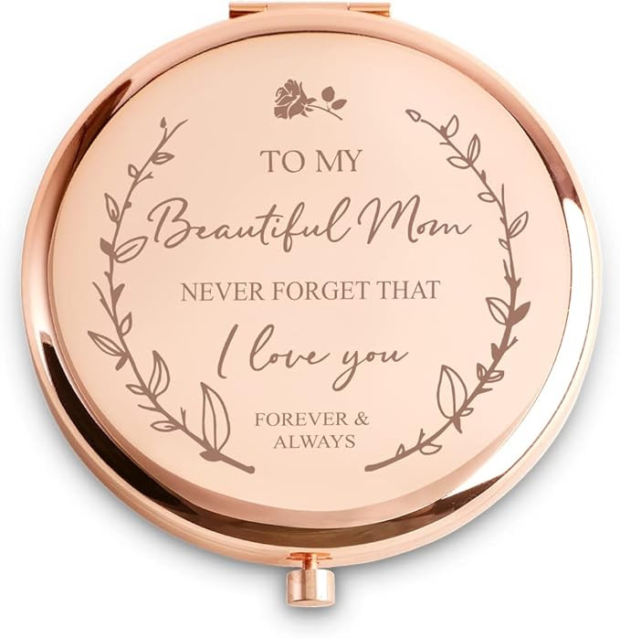 Personalized Gifts for Mom, Custom Mom Gifts for Birthday, Engraved Mother Compact Mirror, Mother... | Amazon (US)