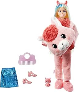Barbie Cutie Reveal Fantasy Series Doll with Llama -Plush Costume & 10 Surprises Including Mini P... | Amazon (US)