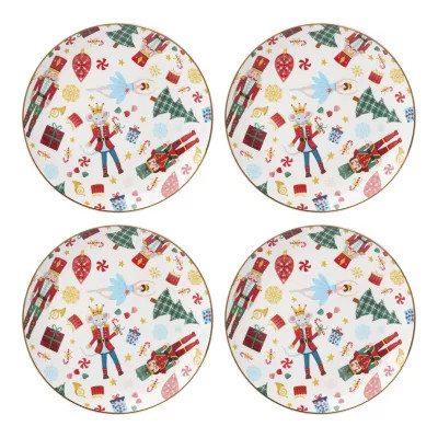 Lenox Nutcracker Ballet Accent Plates, Set of 4, Ivory | Belk