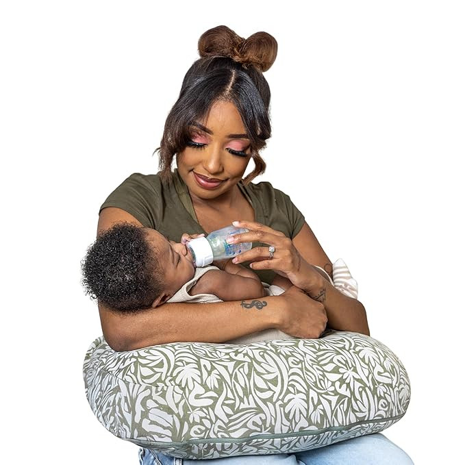 Boppy Nursing Pillow - Ergonomic Bottle & Breastfeeding Pillow, Higher, Firmer & Larger, Water-Re... | Amazon (US)