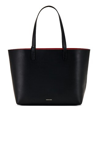 Mansur Gavriel Icon Large Tote in Black & Flamma from Revolve.com | Revolve Clothing (Global)