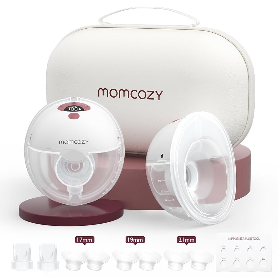 Momcozy Breast Pump Hands Free M5, Wearable Breast Pump of Baby Mouth Double-Sealed Flange with 3... | Amazon (US)