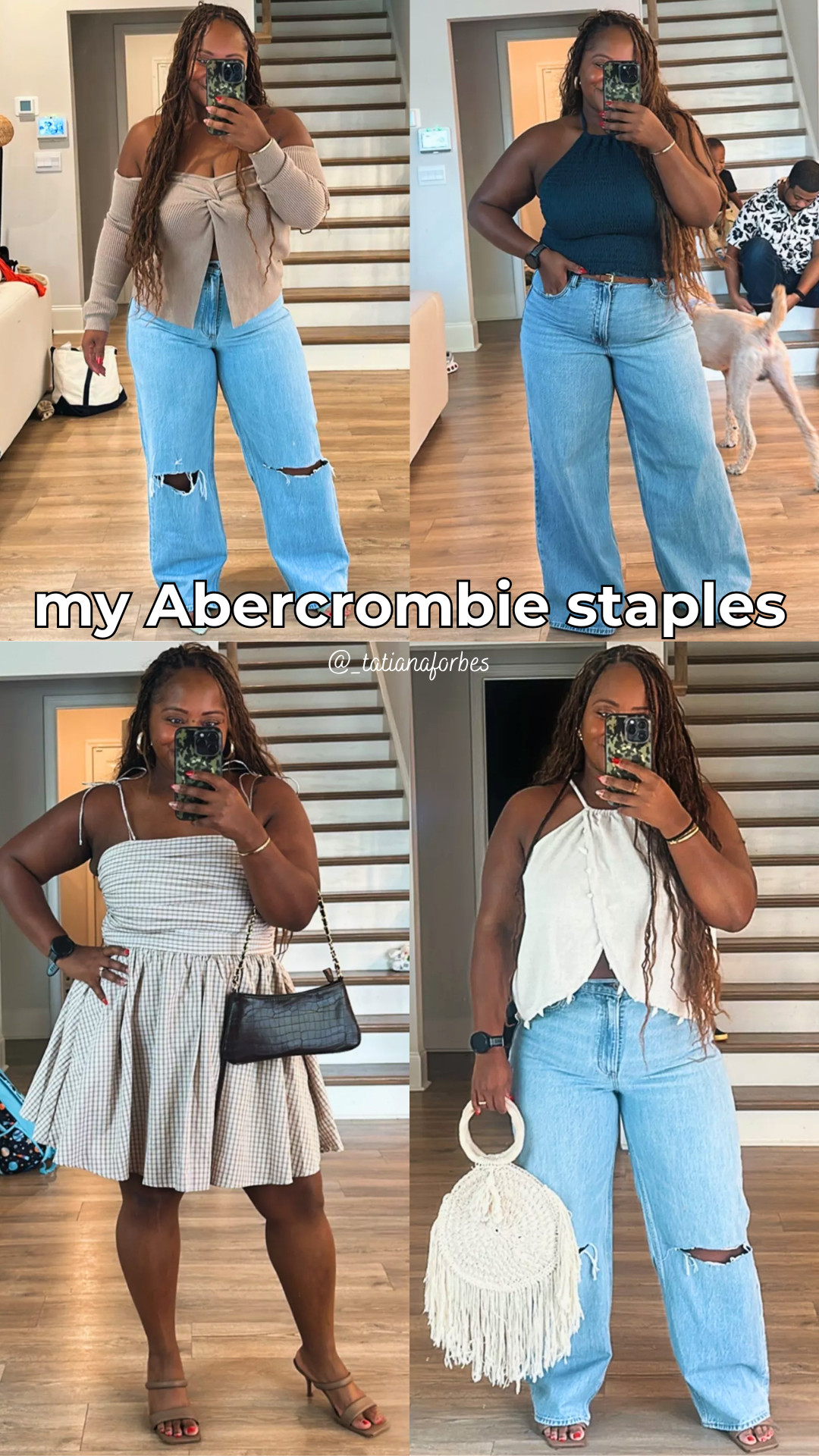 A few Abercrombie pieces I actually wear on repeat, styled different ways depending on the day. Easy denim, flattering tops, and a dress that doesn’t need much to feel put together.

And right now a lot of their pieces are 25–40% off + extra 15% off with code DENIMAF.

Linked everything here and other similar finds! 

 

#LTKMidsize #LTKSaleAlert #LTKPetite