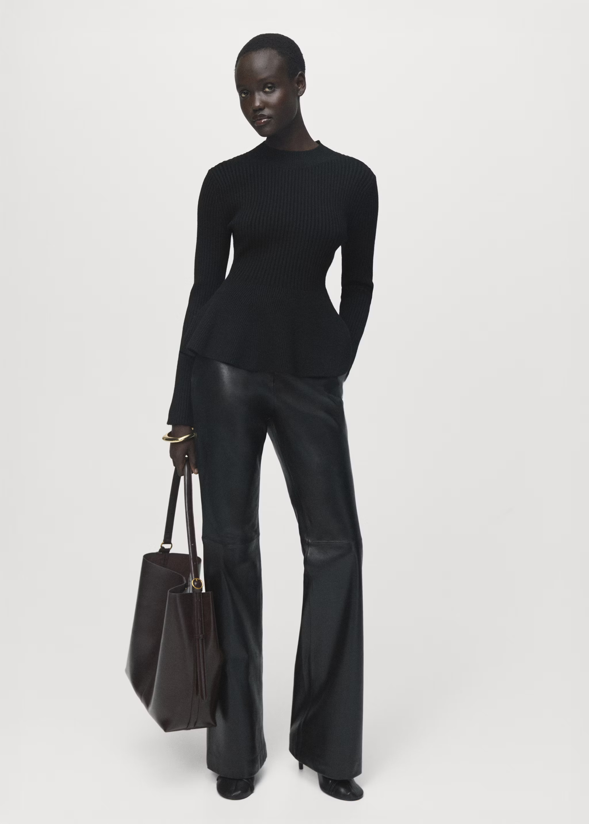 Ribbed peplum sweater | Mango (US/MX/AU)