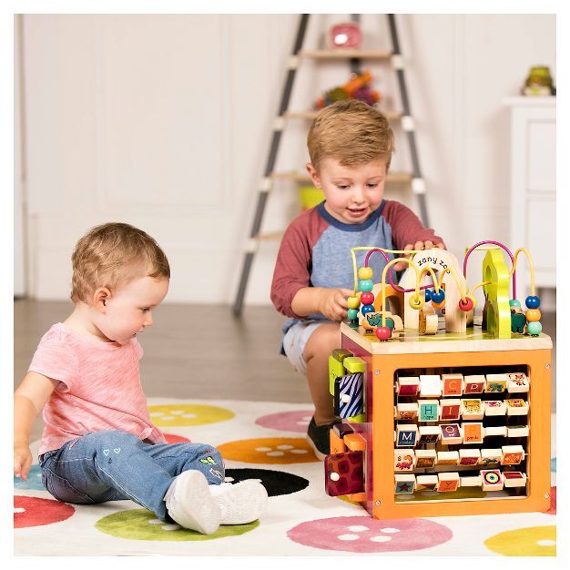 B. toys Wooden Activity Cube - Zany Zoo | Target