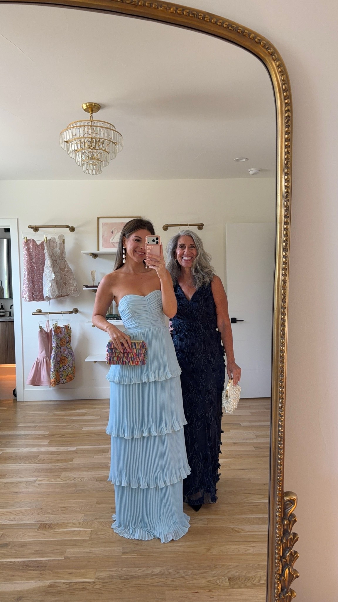 blue strapless gown with a ruched bodice and tiered, ruffle skirt, navy sleeveless gown with embroidered floral texture and v-neckline mom and me formal wedding guest and mother of the bride dresses 💍

vici code: emerson30

I’m 5’4” and wear a size small/2 

mom is 5’4” and wears a medium/6

fall wedding guest dresses, wedding guest dresses, cocktail dresses, semi-formal dresses, black tie wedding guest dresses, destination wedding guest dresses, garden party dresses, wedding guest outfit ideas, mom & me outfits, mom & me dresses, matching outfits, mother daughter outfits, family photo outfits, wedding guest dresses, mother of the bride, mother of the groom, wedding guest outfit ideas

#LTKootd #LTKWedding #LTKSeasonal