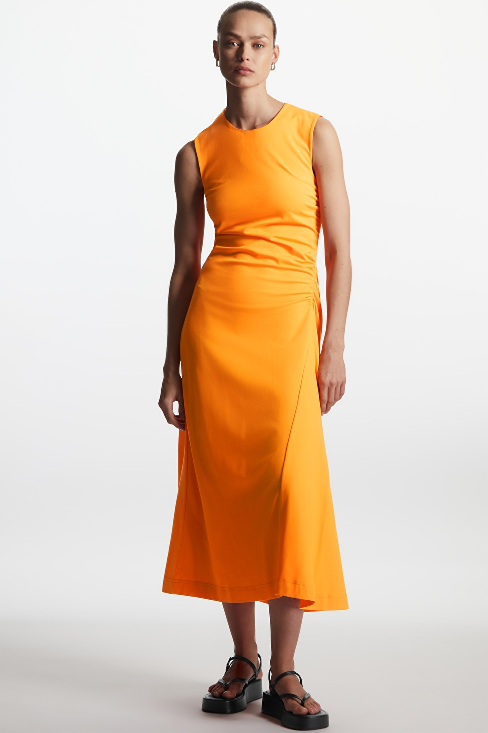 GATHERED MIDI DRESS | COS (US)