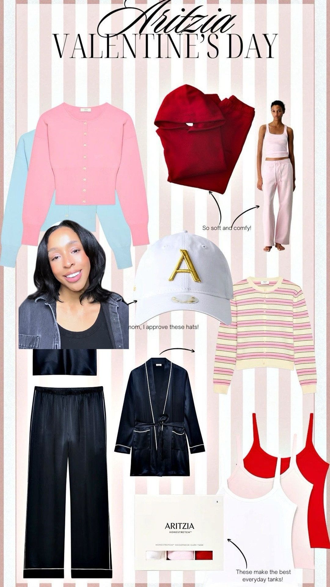 I love staying in and dressing comfy! So this year we’re doing a family date in, and these are some ideas that I have! To @Aritzia I go! 

The black denim jacket shirt and tank I am wearing are also from Aritzia! 🥰 

#LTKmomlife #LTKValentine #LTKSeasonal