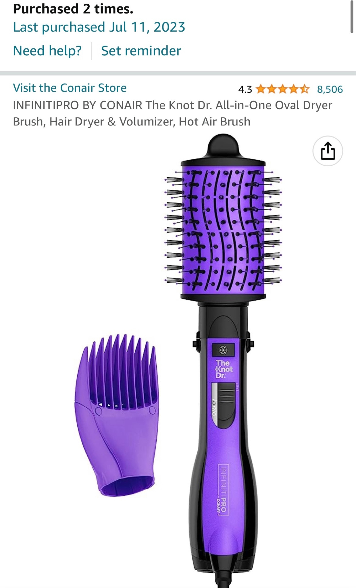 My favorite dryer brush! I’ve tried a few and this one hands down is the BEST! I just bought my second one!


#LTKsalealert #LTKxPrimeDay #LTKunder50