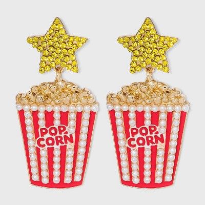 SUGARFIX by BaubleBar Retro Popcorn Drop Earrings - Red | Target