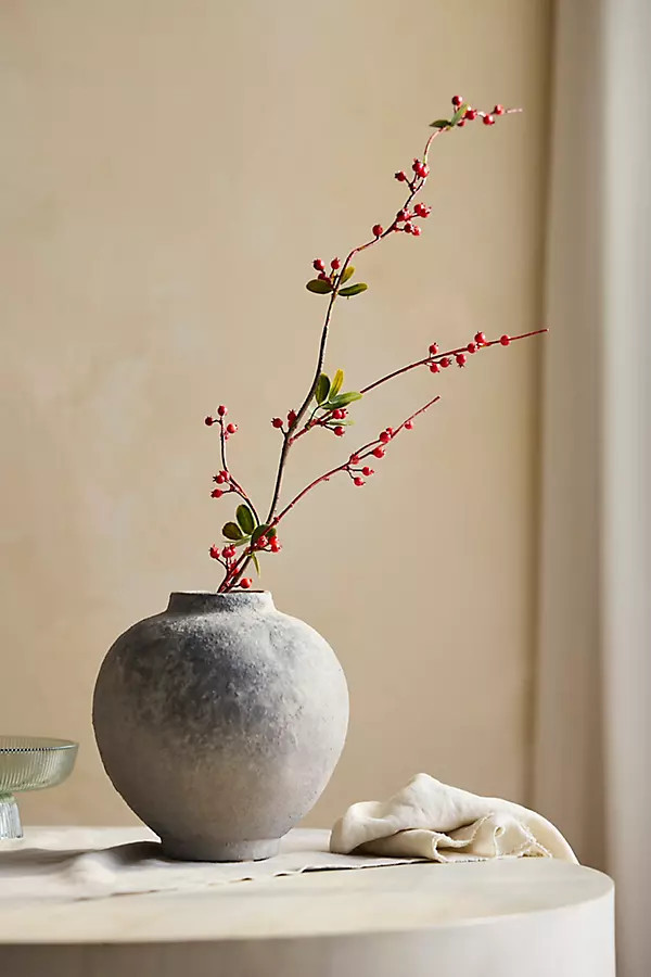 Faux Red Berry Spray | Anthropologie (US)