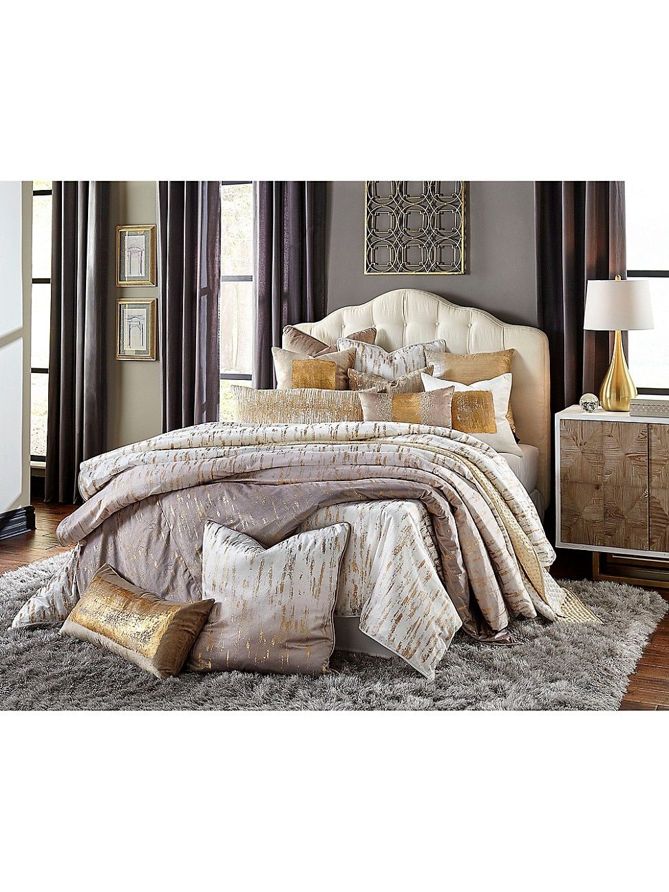 Cloud9 Lux Raina Gold Duvet | Saks Fifth Avenue