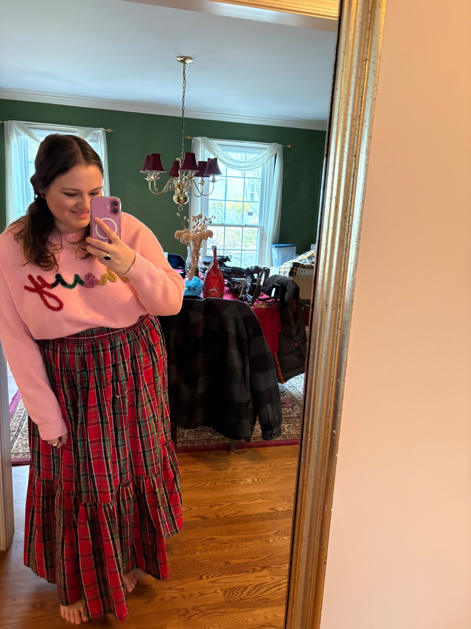 November 28, 2025 OOTD!

Tartan • Tartan Skirt • Tartan Midi Skirt • Tartan Outfit Ideas • Festive Sweater • Holiday Sweater • Christmas Sweater • Holiday • Christmas • Festive • Christmas Outfit Ideas • Holiday Outfit Ideas • Christmas Outfit Ideas 

#LTKootd #LTKHoliday #LTKSeasonal