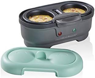 Hamilton Beach Electric Egg Bites Cooker & Poacher with Removable Nonstick Tray Makes 2 in Under ... | Amazon (US)