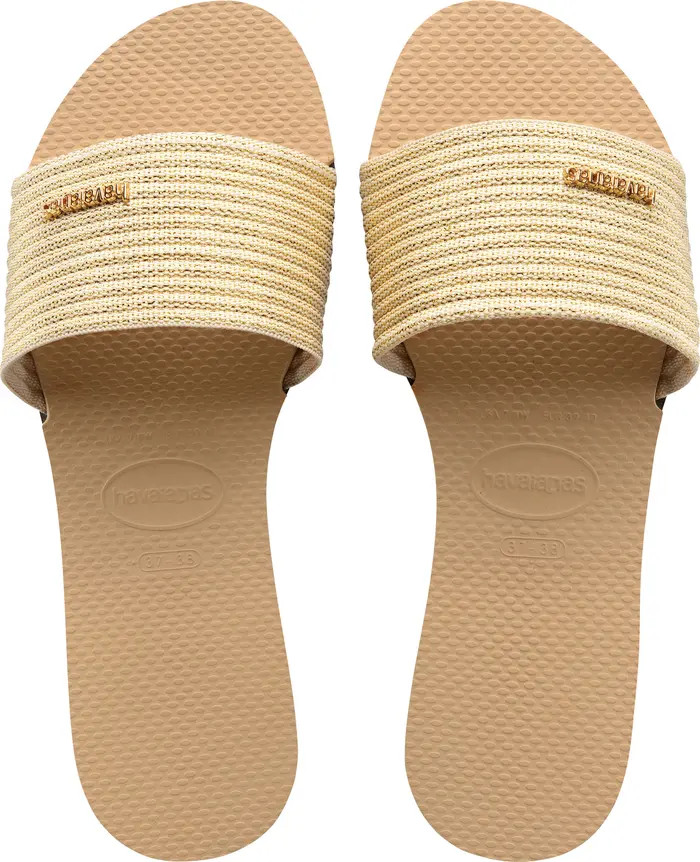 You Malta Metallic Slide Sandal (Women) | Nordstrom