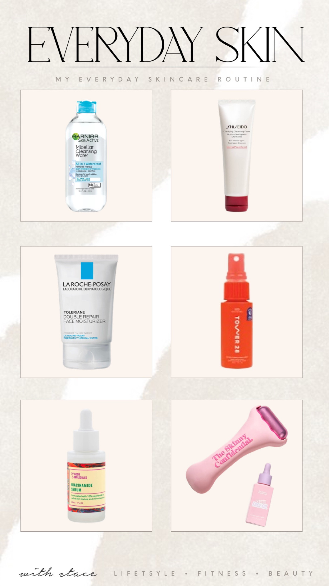 #ltkskincare #skincare Shiseido tower28 tower 28 sos spray la Roche Posay moisturizer ice roller skinny confidential 

#LTKFind #LTKbeauty