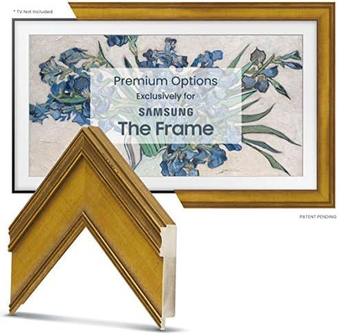 Deco TV Frames - Antique Gold Smart Frame Compatible Only with Samsung The Frame TV (55", Fits 2021  | Amazon (US)