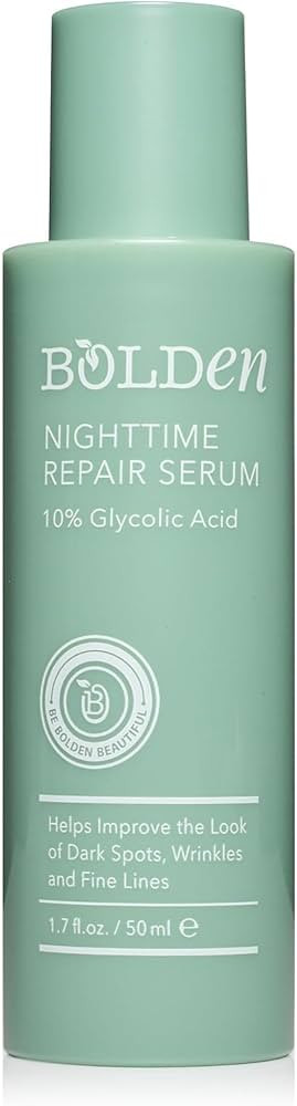 Bolden Nighttime Repair Serum | Facial Serum for Dark Spots and Discoloration | Ideal for Acne-Pr... | Amazon (US)