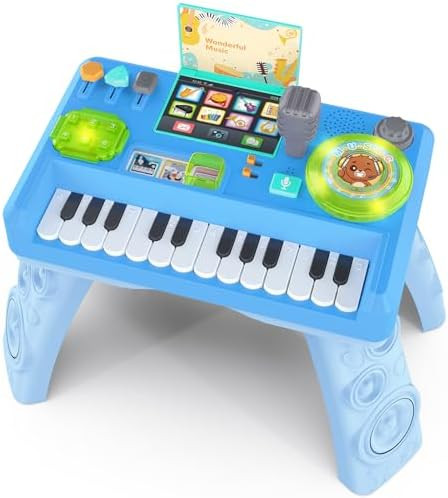 Baby DJ Table for Toddlers 1-3, Baby Musical Piano Toys 6-9-12-18 Months Toddler Activity Learnin... | Amazon (US)