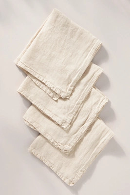 Edison Portuguese Linen Napkins, Set of 4 | Anthropologie (US)