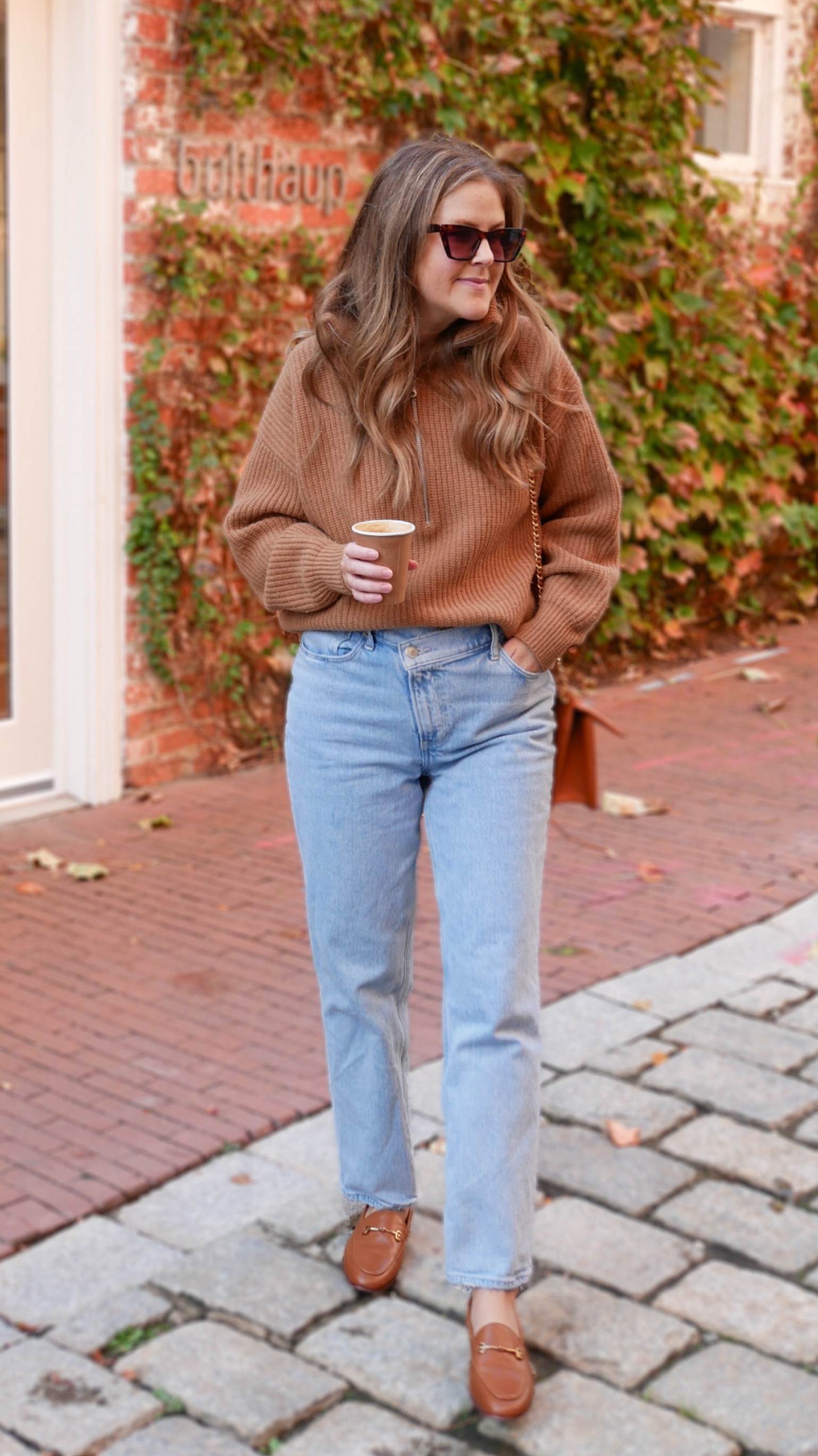 My sweater is on sale! It’s a 100% wool sweater, which means it’s very cozy. This color is really pretty if you love tan neutrals, but there are several other options too. I’m also eyeing the lighter off white, oatmeal color. My loafers are on sale in a different color, which would look cute with the lighter color and several others too, like navy or black! 

#LTKStyleTip #LTKSaleAlert #LTKSeasonal