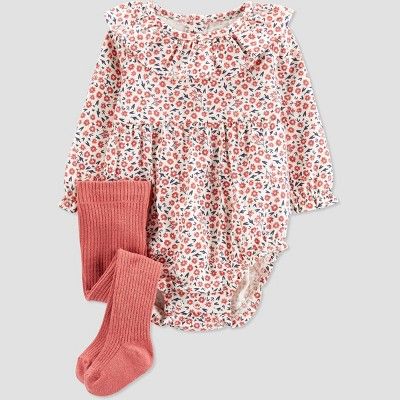 Baby Girls' Floral Bubble Jumpsuit - Just One You® made by carter's Pink/White | Target