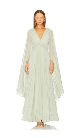 Serdena Long Dress in Sage | Revolve Clothing (Global)