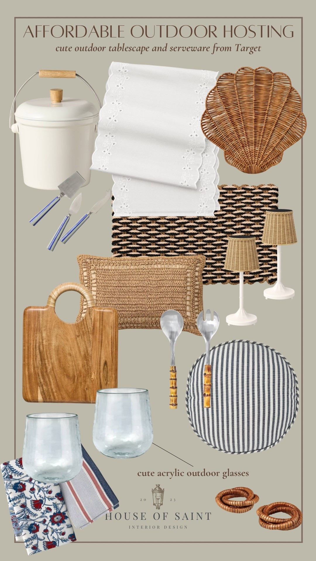 Affordable outdoor hosting but make it feel elevated 🤍✨

Sharing some of my favorite Target finds for an easy, neutral tablescape that looks way more expensive than it is. Think woven textures, soft whites, and pieces you’ll reuse all summer long (the acrylic glasses are a must 👀).

Perfect for last-minute hosting, casual dinners, or just making your everyday feel a little prettier outside ☀️

Linked everything here for you ↓

#ltkhome #outdoorentertaining #targetfinds #neutralhome #summerhosting 

 #LTKSeasonal #LTKHome