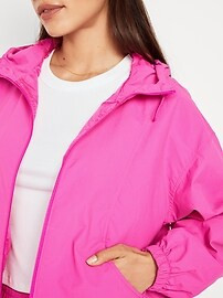 Nylon Performance Zip Jacket for Women | Old Navy (US)