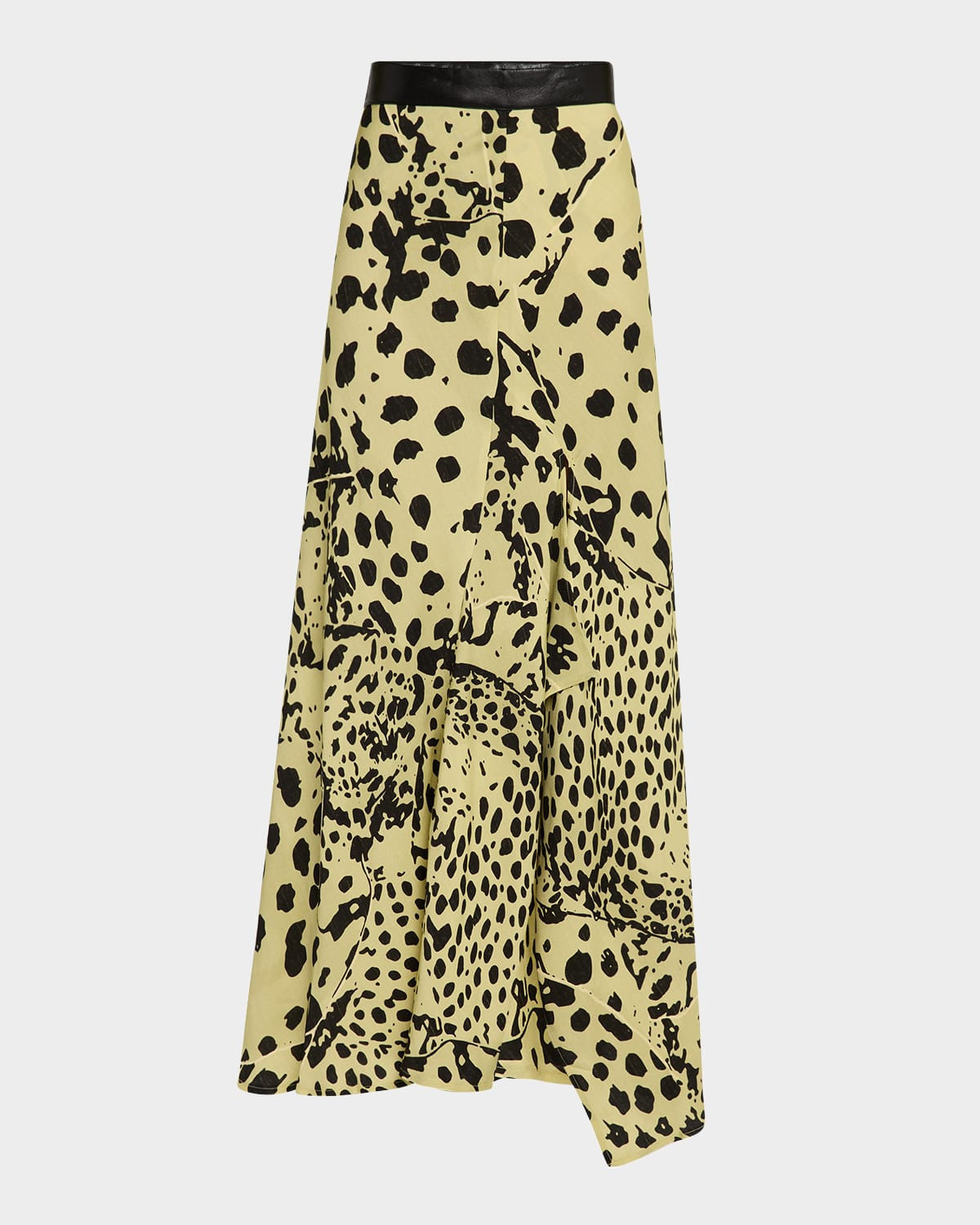 Phile Cheetah-Print Georgette Maxi Skirt | Neiman Marcus