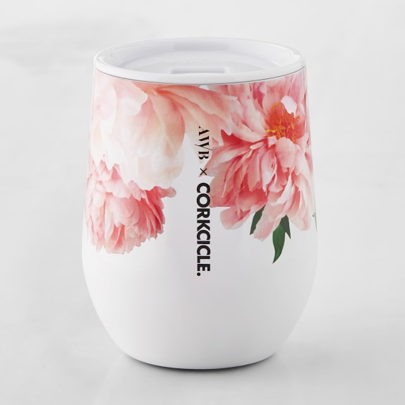 Corkcicle Insulated Floral Stemless Wine Glass | Williams-Sonoma
